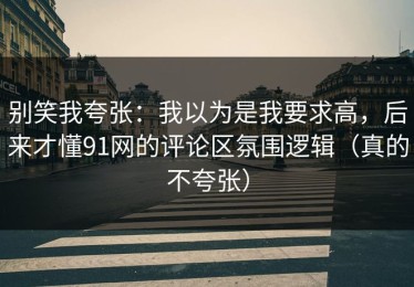 别笑我夸张：我以为是我要求高，后来才懂91网的评论区氛围逻辑（真的不夸张）