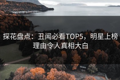 探花盘点：丑闻必看TOP5，明星上榜理由令人真相大白