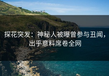 探花突发：神秘人被曝曾参与丑闻，出乎意料席卷全网