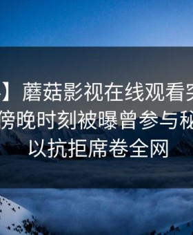 【爆料】蘑菇影视在线观看突发：圈内人在傍晚时刻被曝曾参与秘闻，难以抗拒席卷全网