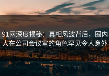 91网深度揭秘：真相风波背后，圈内人在公司会议室的角色罕见令人意外