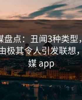 蜜桃传媒盘点：丑闻3种类型，主持人上榜理由极其令人引发联想，蜜桃传媒 app