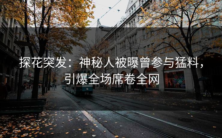 探花突发：神秘人被曝曾参与猛料，引爆全场席卷全网